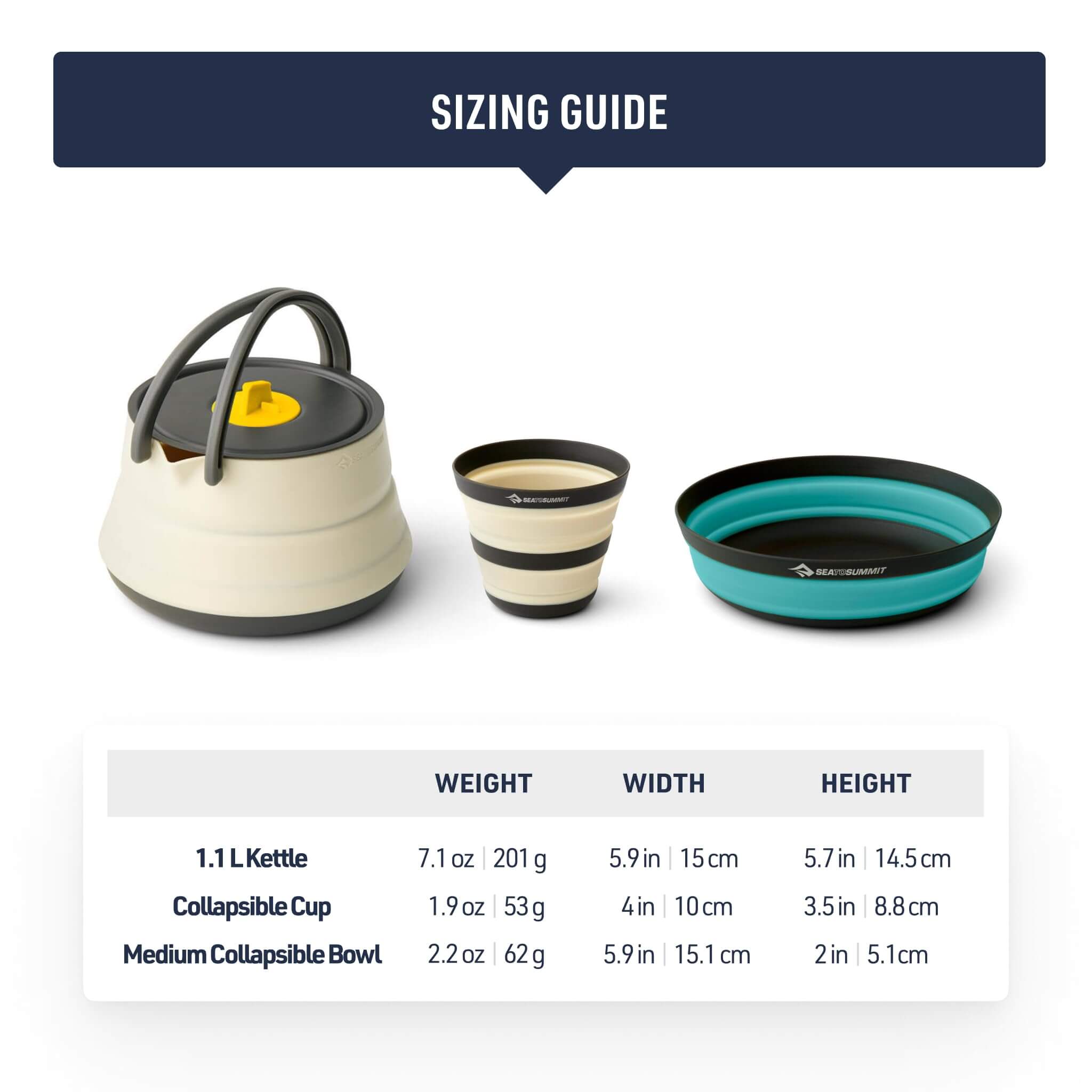 Sea to Summit Frontier Ultraleichtes faltbares Wasserkocher-Set - Outdoor Shop FluxPerfect