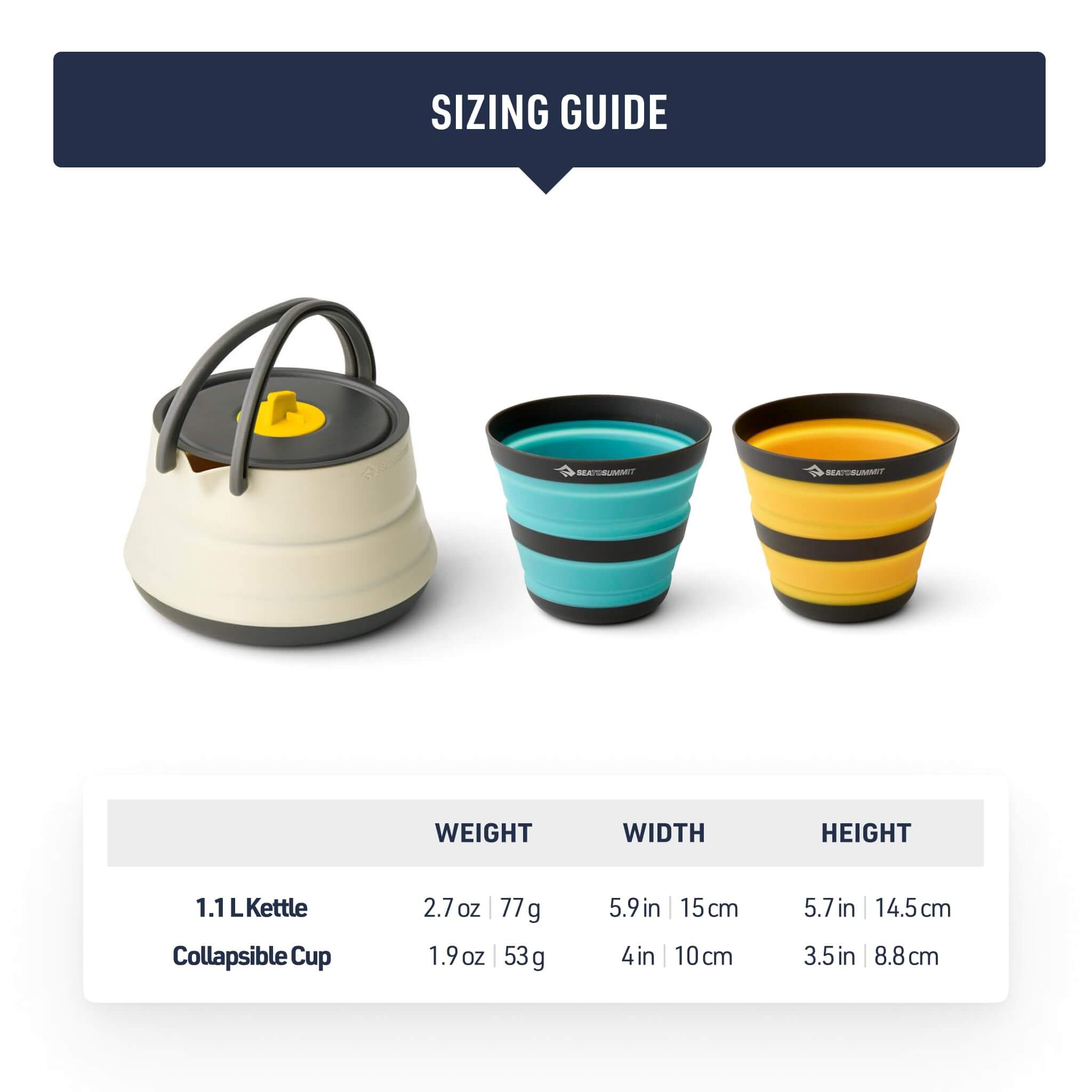 Sea to Summit Frontier Ultraleichtes faltbares Wasserkocher-Set - Outdoor Shop FluxPerfect