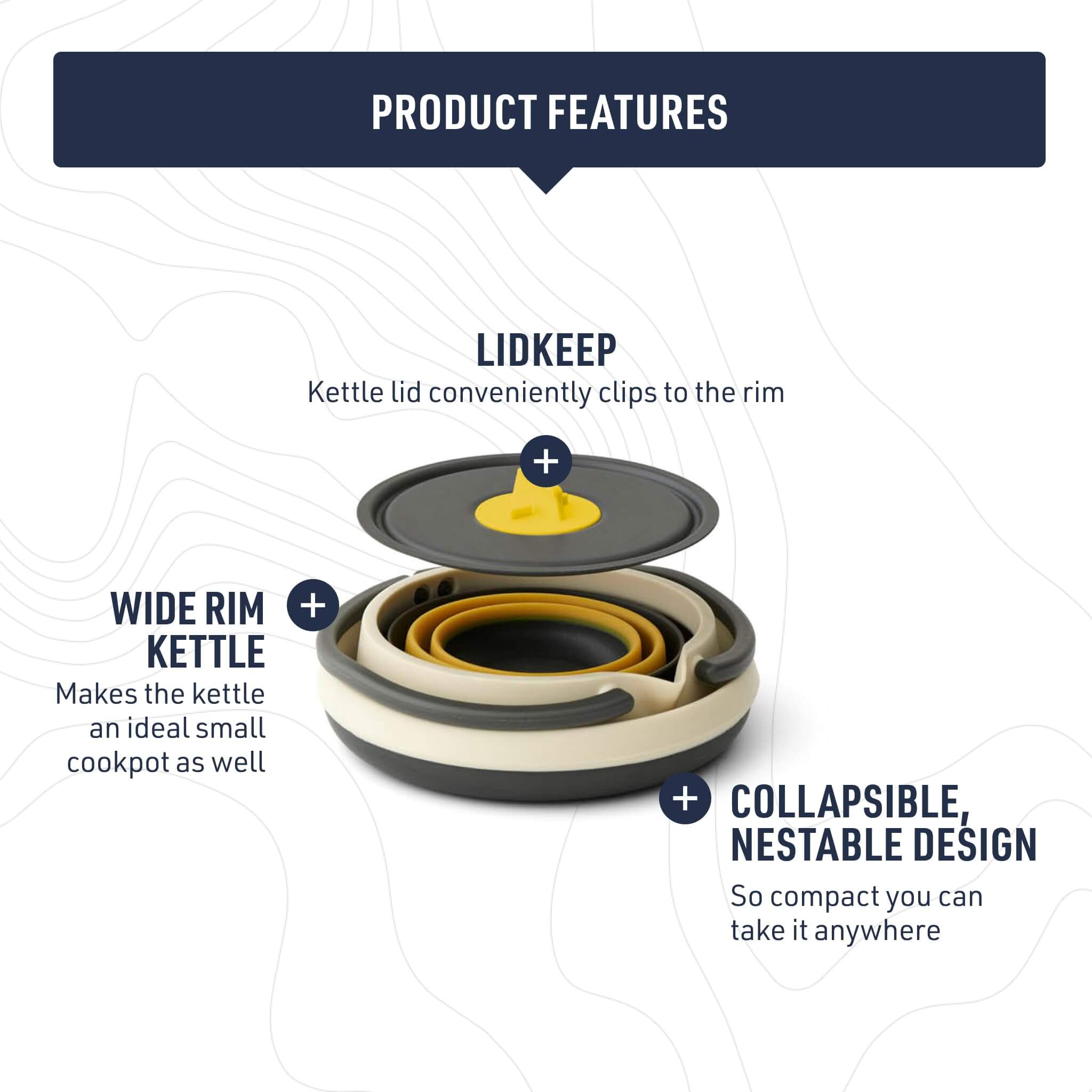 Sea to Summit Frontier Ultraleichtes faltbares Wasserkocher-Set - Outdoor Shop FluxPerfect