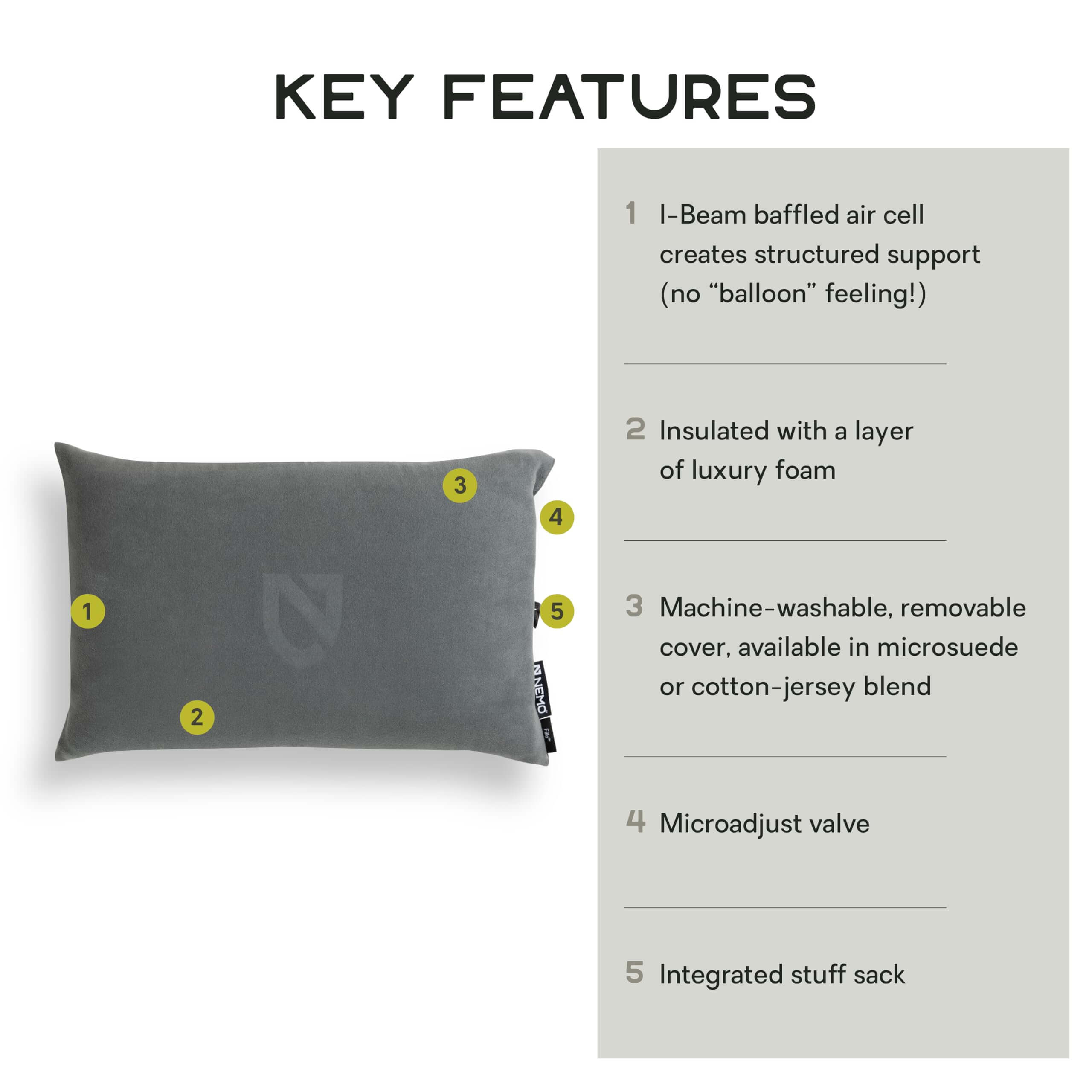 Nemo Fillo Elite Kissen - Outdoor Shop FluxPerfect