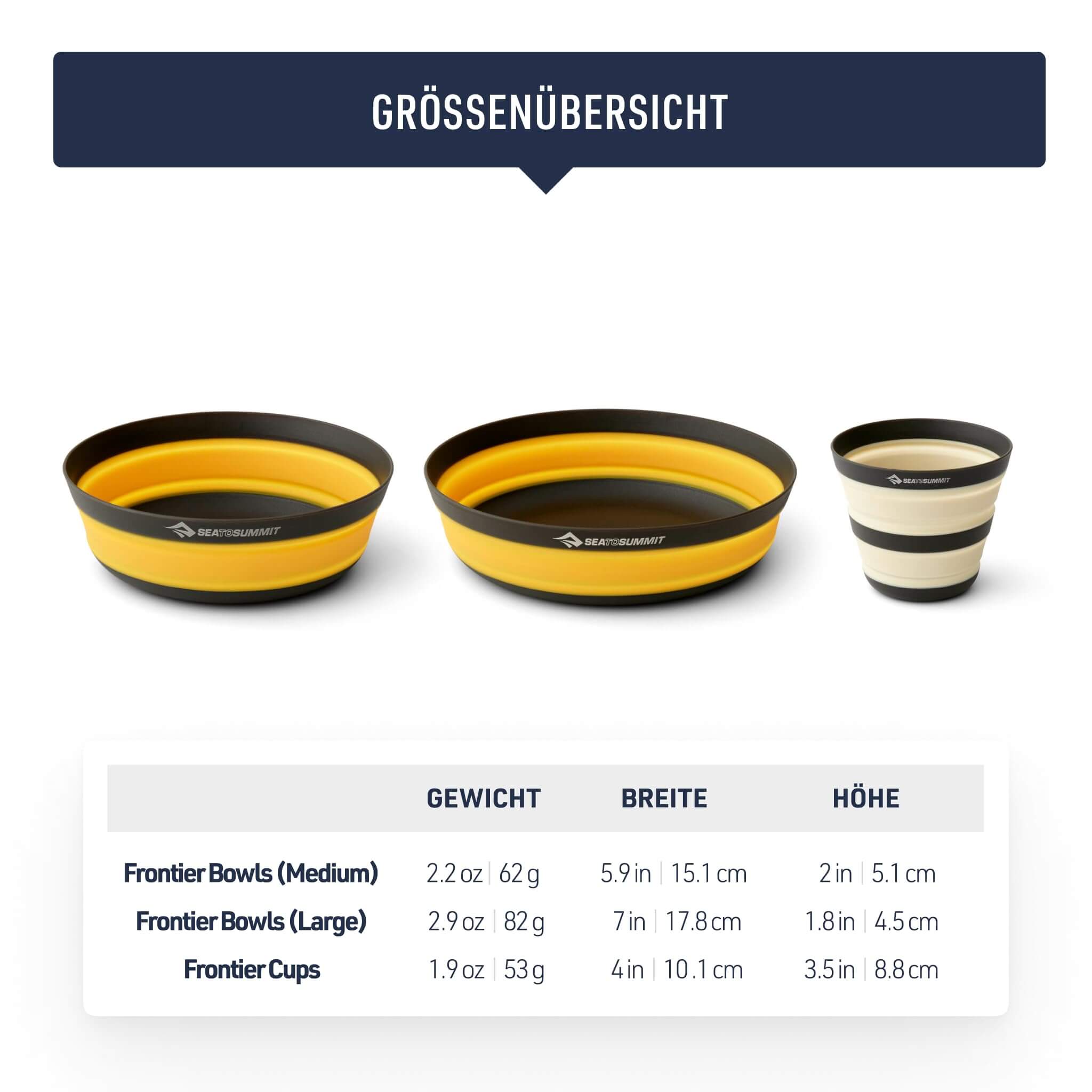 Sea to Summit Frontier Ultraleichtes faltbares Geschirr-Set - Outdoor Shop FluxPerfect