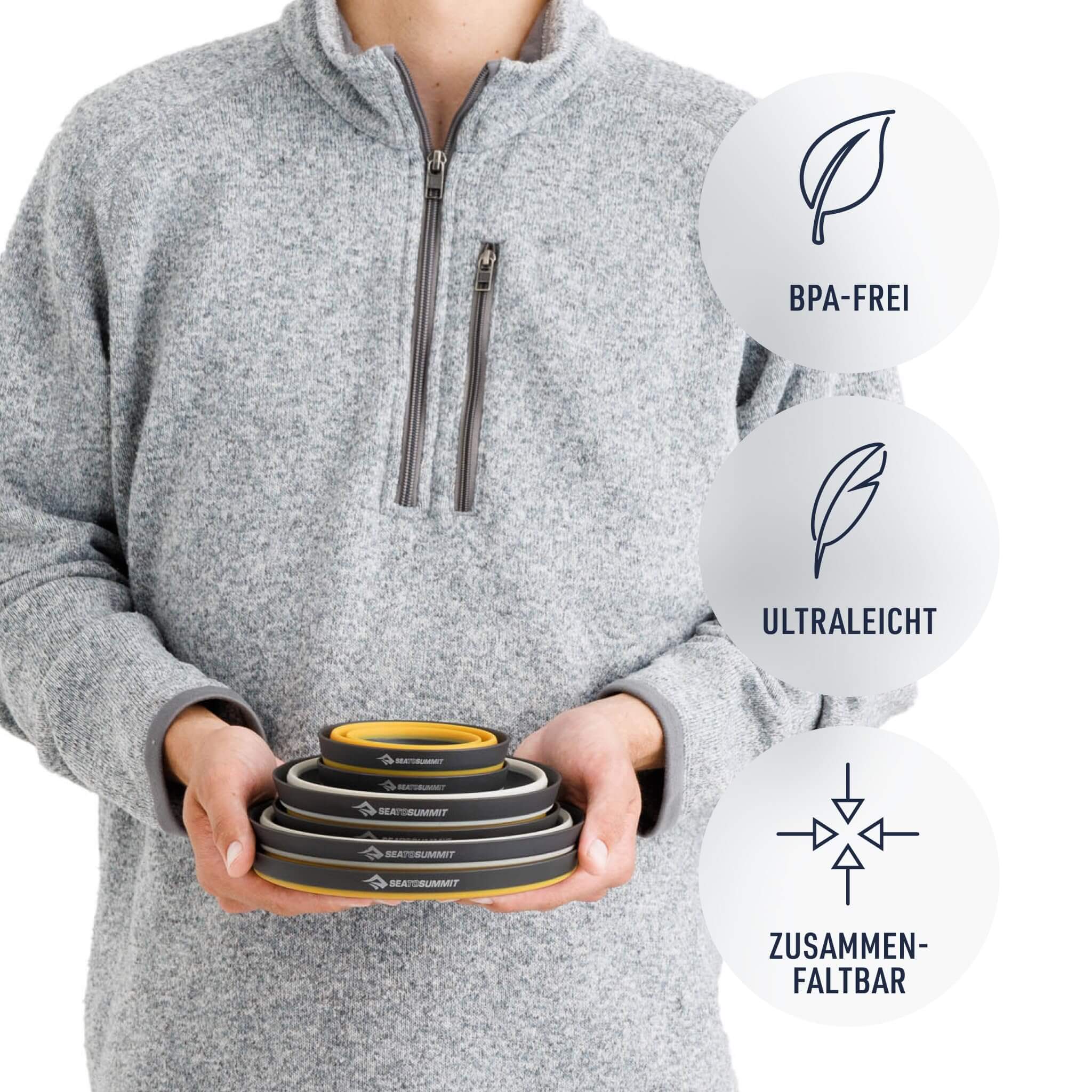 Sea to Summit Frontier Ultraleichtes faltbares Geschirr-Set - Outdoor Shop FluxPerfect