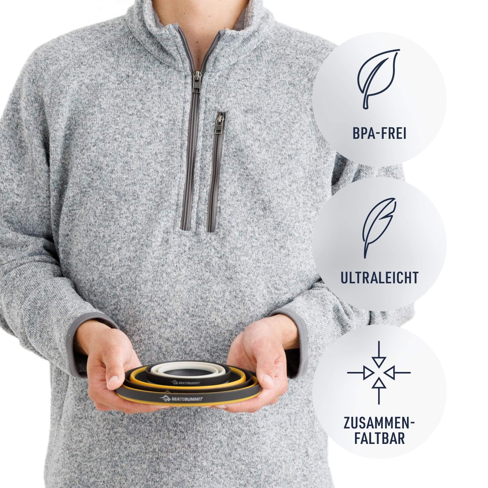 Sea to Summit Frontier Ultraleichtes faltbares Geschirr-Set - Outdoor Shop FluxPerfect