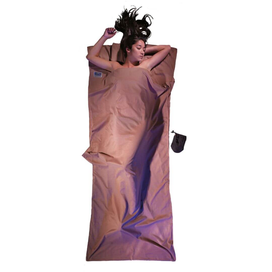 Cocoon TravelSheet Insect Shield aus Ägyptischer Baumwolle - Outdoor Shop FluxPerfect