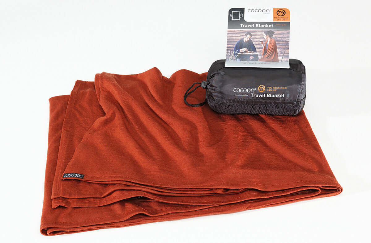 Cocoon Travel Blanket Reisedecke Merinowolle/Seide - Outdoor Shop FluxPerfect