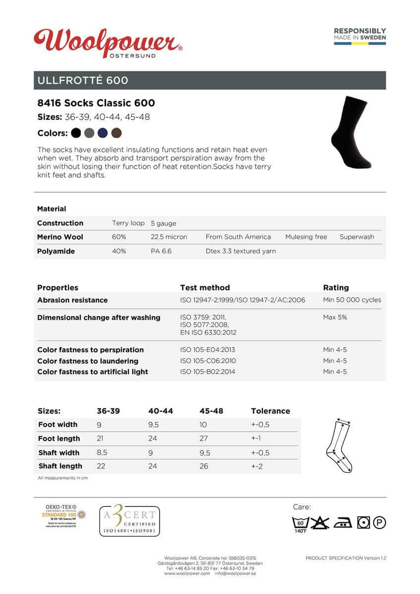 Woolpower 600 Classic Thermosocken - Outdoor Shop FluxPerfect