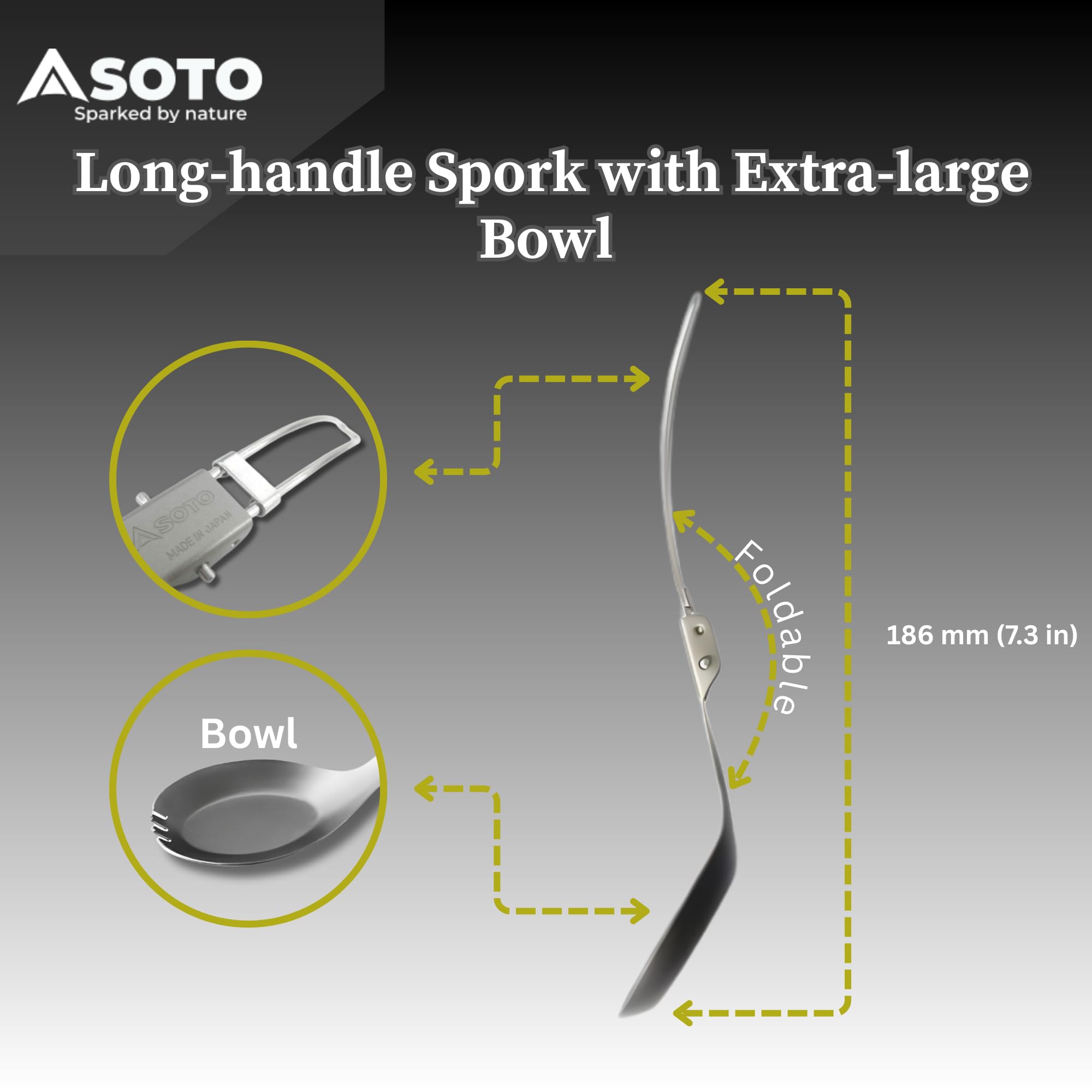 Göffel – SOTO – Pocket Spork Titan – SOTO – Bild 2