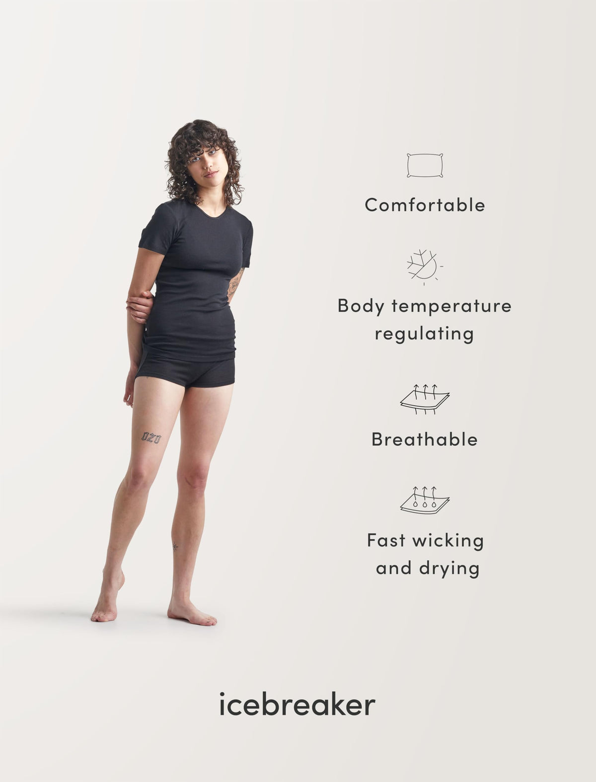 Funktionsshirt – Icebreaker – Merino 150 Tech Lite III SS Tee