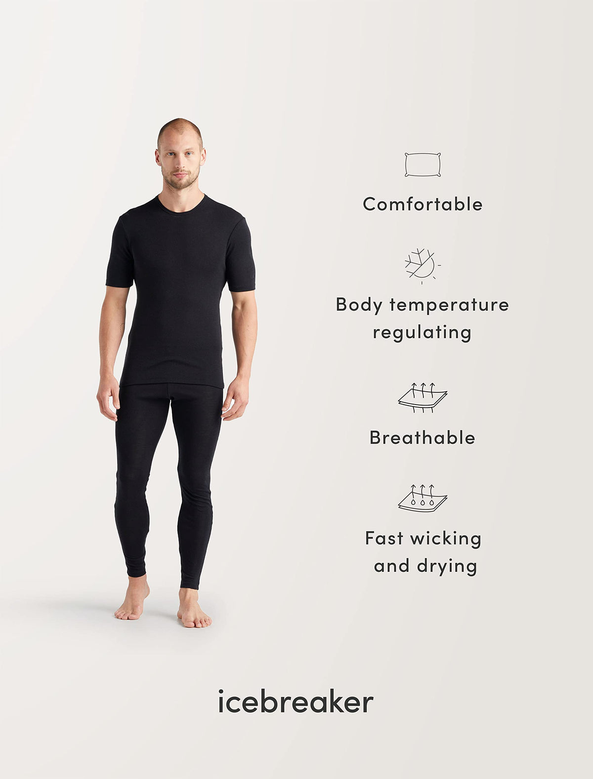 Merino T-Shirt – Icebreaker – Anatomica Kurzarm V-Ausschnitt