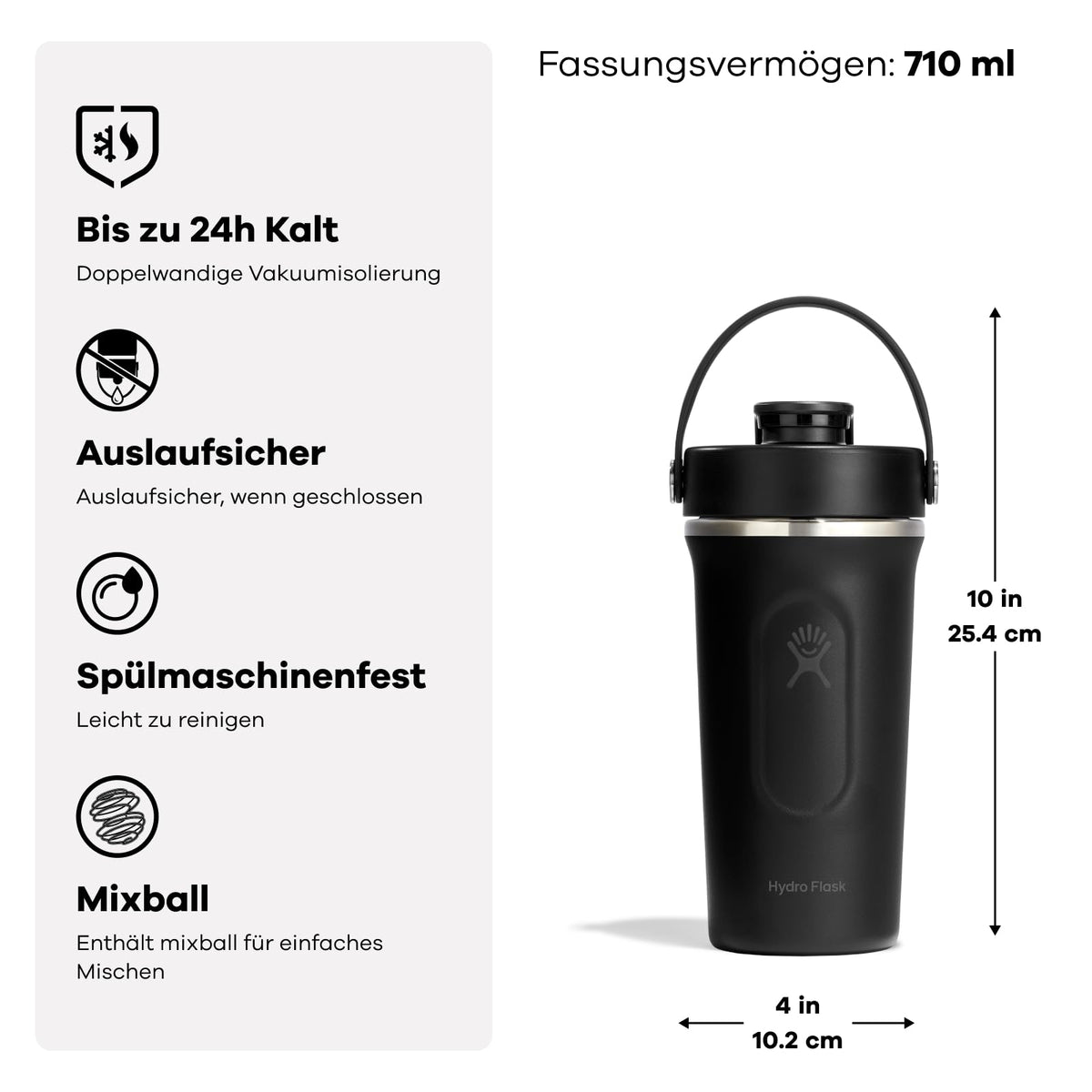 Trinkflasche – Hydro Flask – Insulated Stainless Steel Shaker Bottle 710 ml