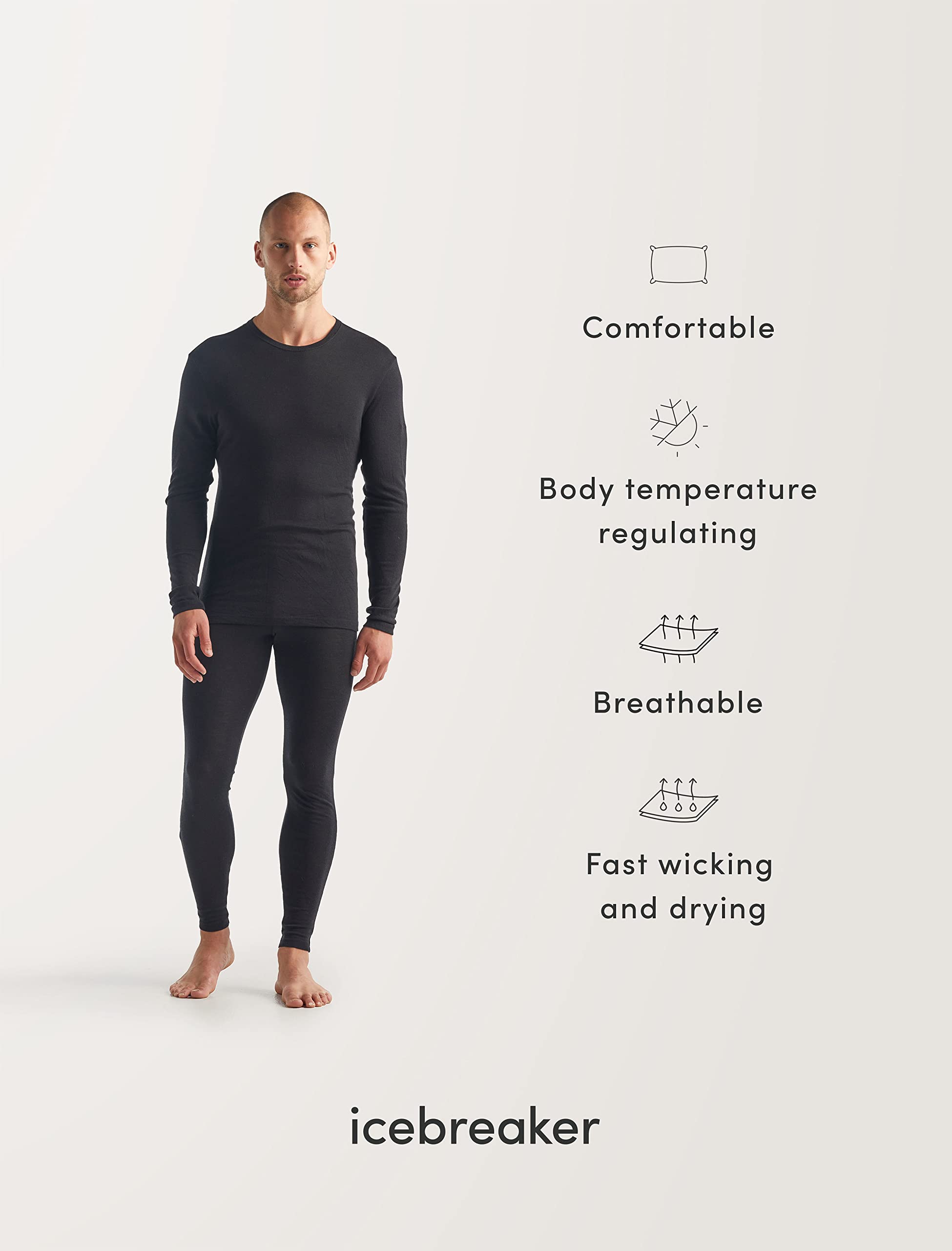Langarmshirt – Icebreaker – M 175 Everyday LS Half Zip