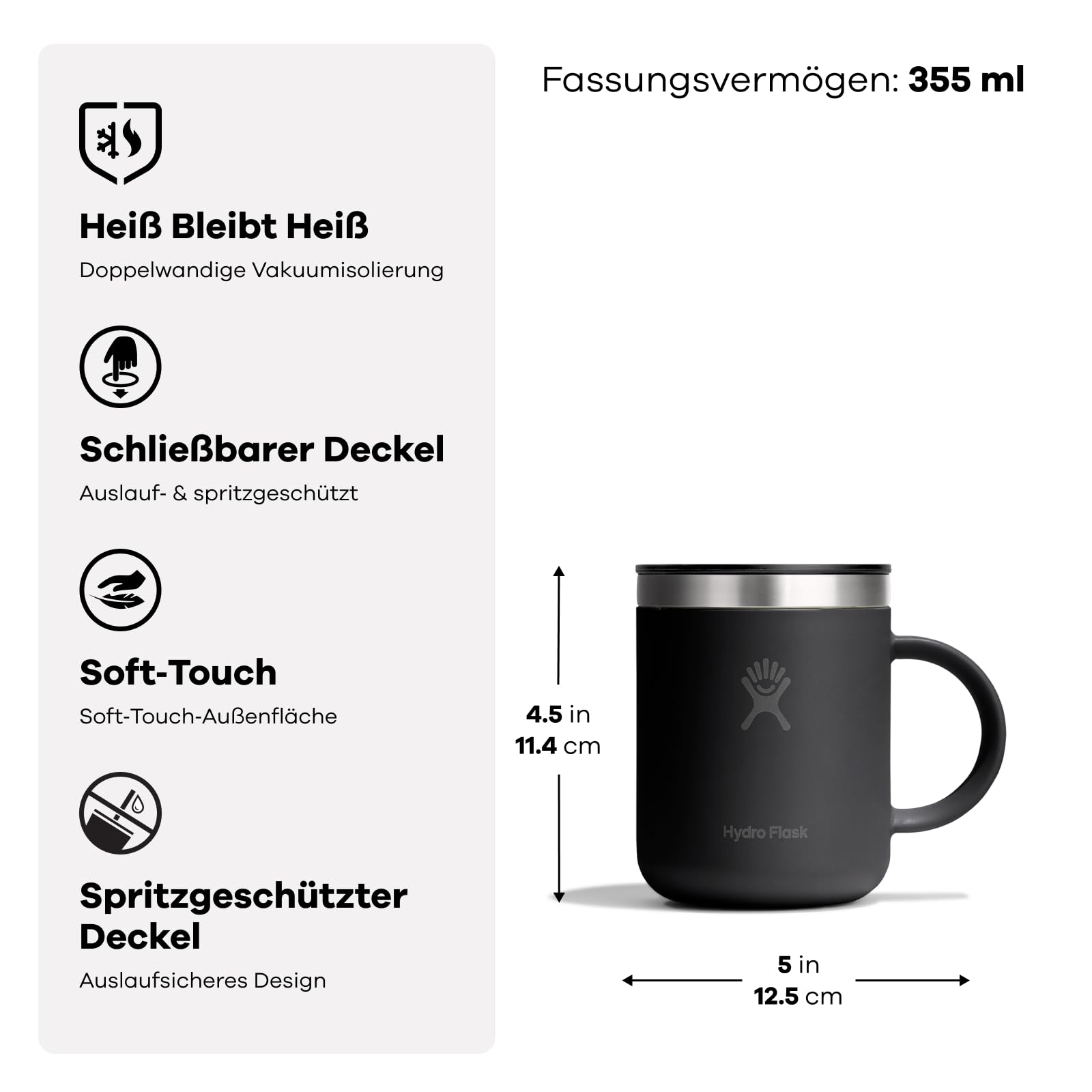 Kaffeebecher – Hydro Flask – Mug Coffee 355 ml – Hydro Flask – Bild 3