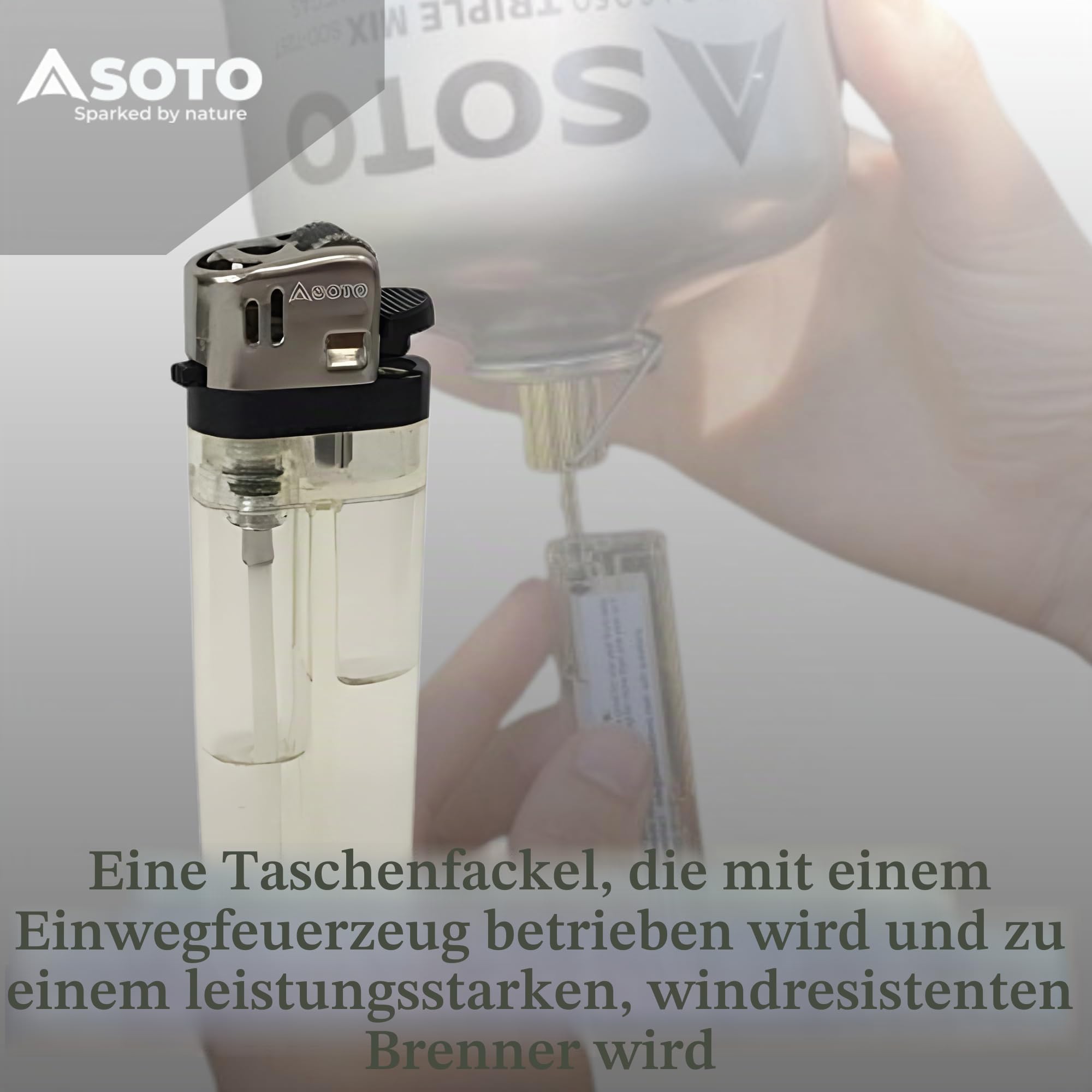 Sturmfeuerzeug-Aufsatz – SOTO – Pocket Torch