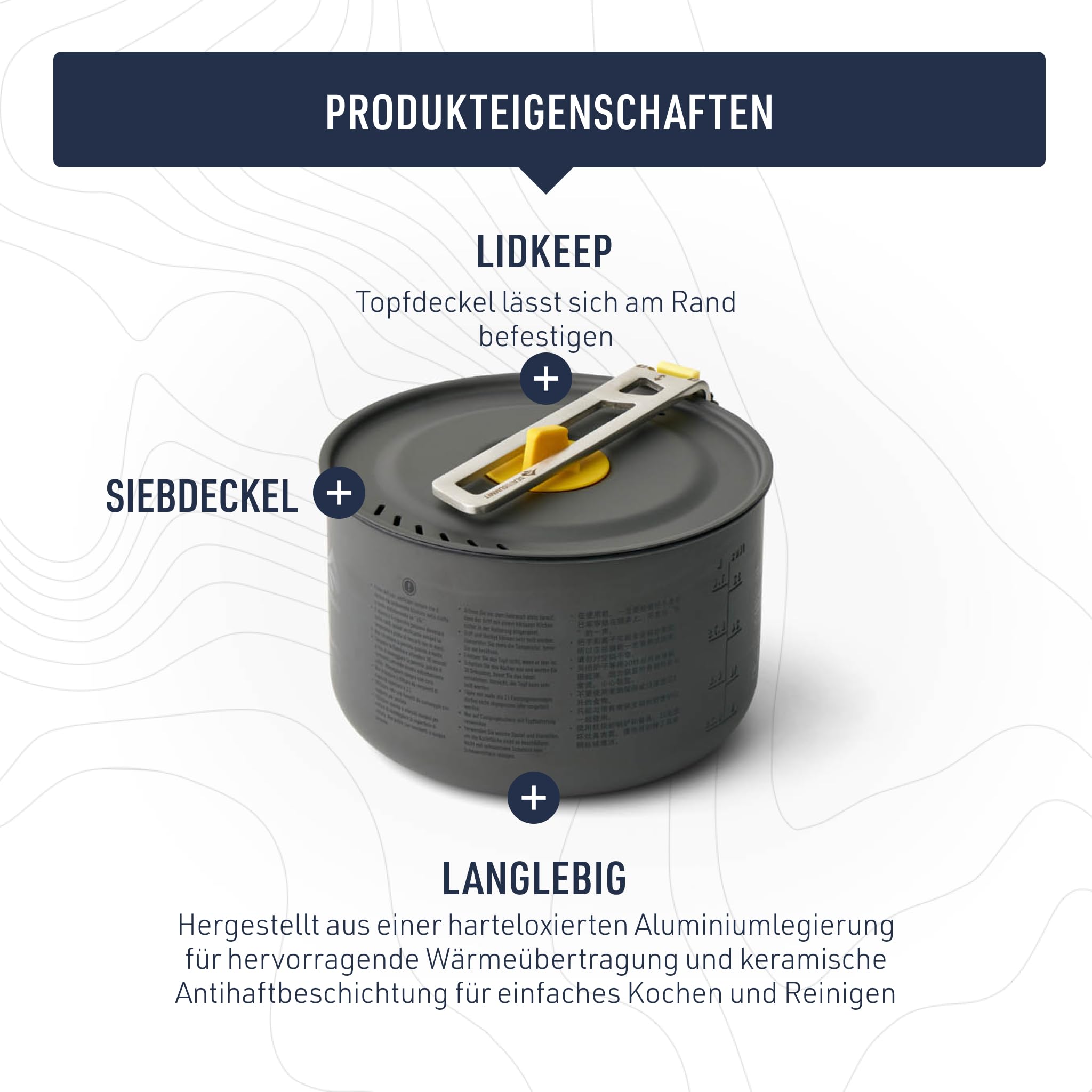 Kochtopf – Sea to Summit – Frontier Pot 3L – Sea to Summit – Bild 6