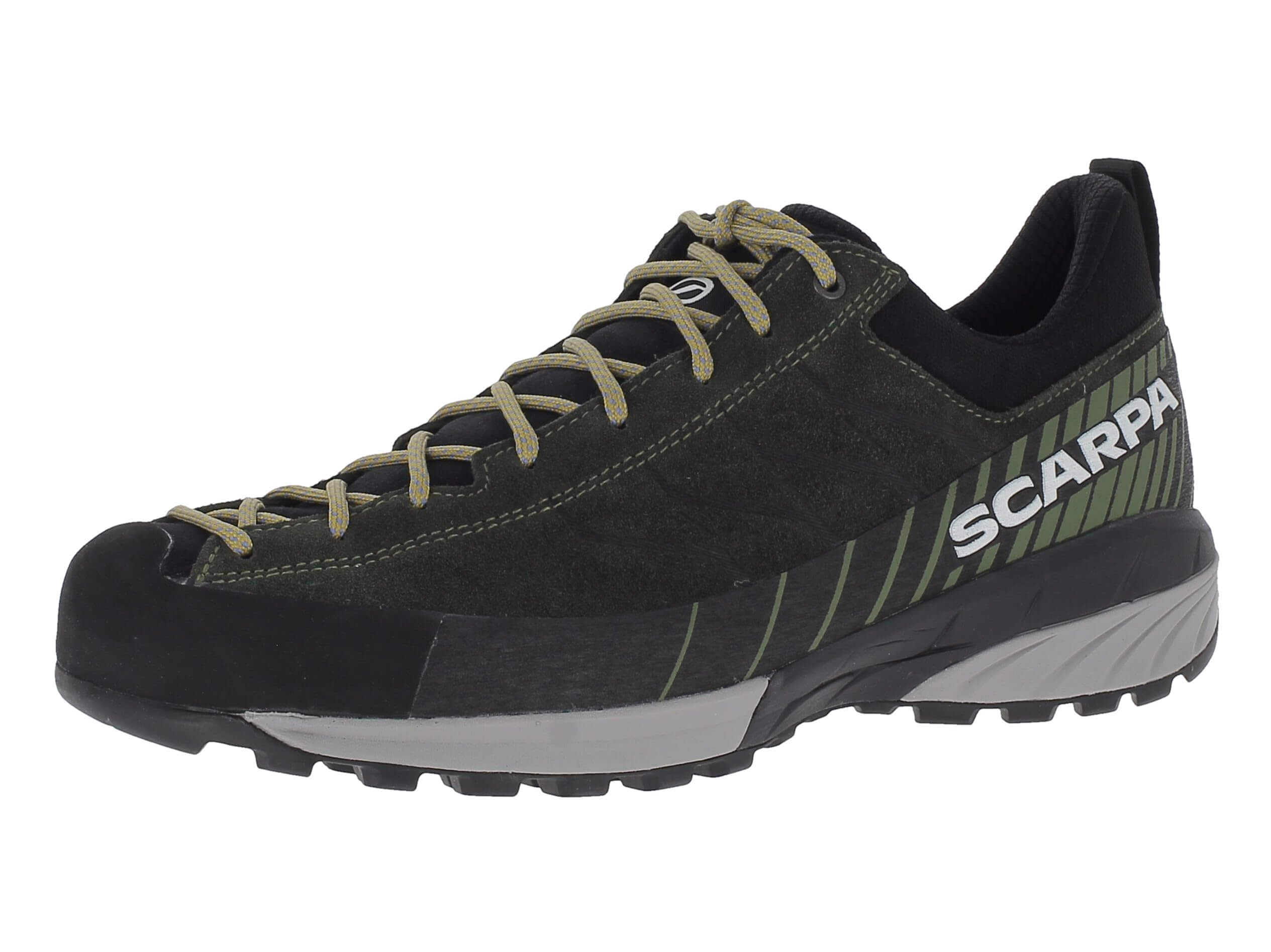 Der Scarpa Mescalito, technischer Zustiegsschuh für Fels & alpine Zugänge, erhältlich im Outdoor Online Shop FluxPerfect