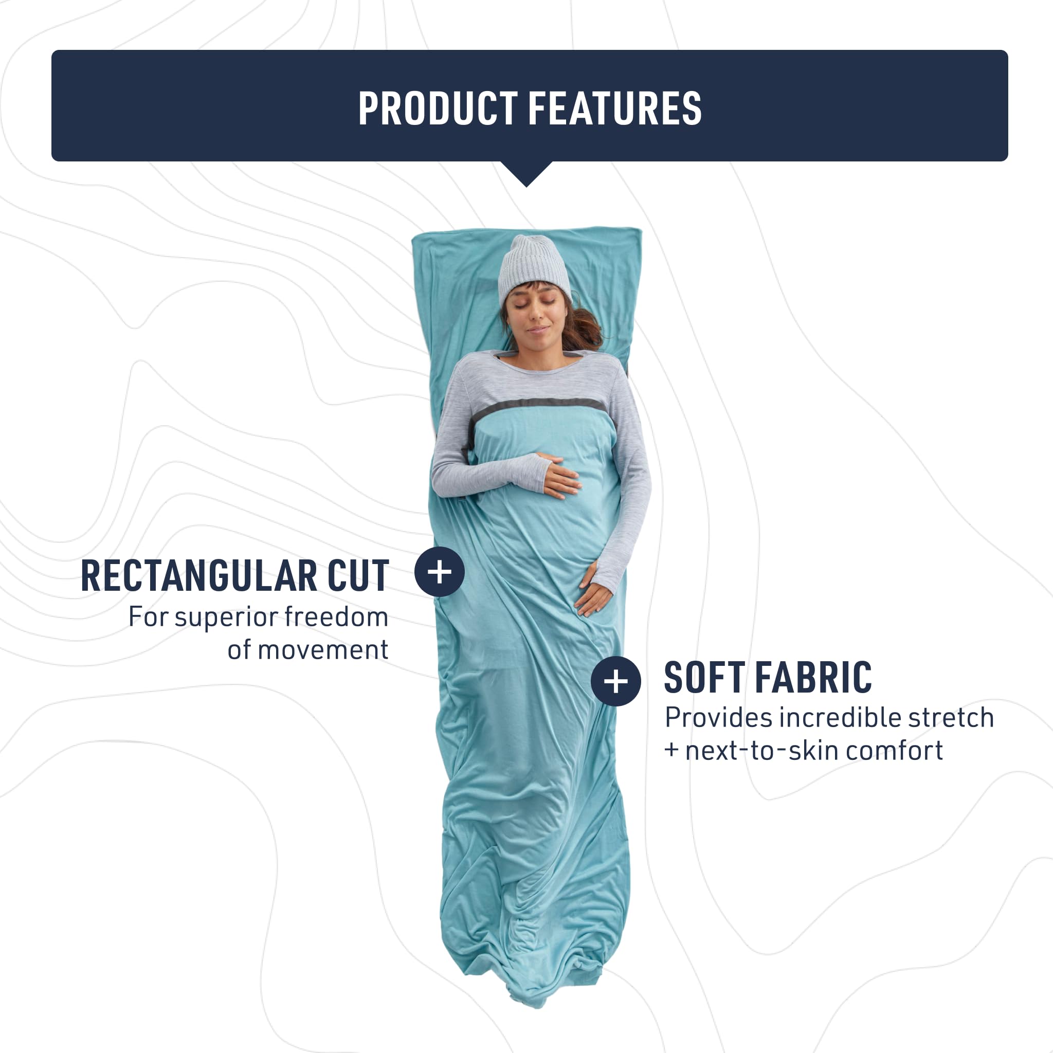 Hüttenschlafsack – Sea to Summit – Comfort Blend Liner Rectangular
