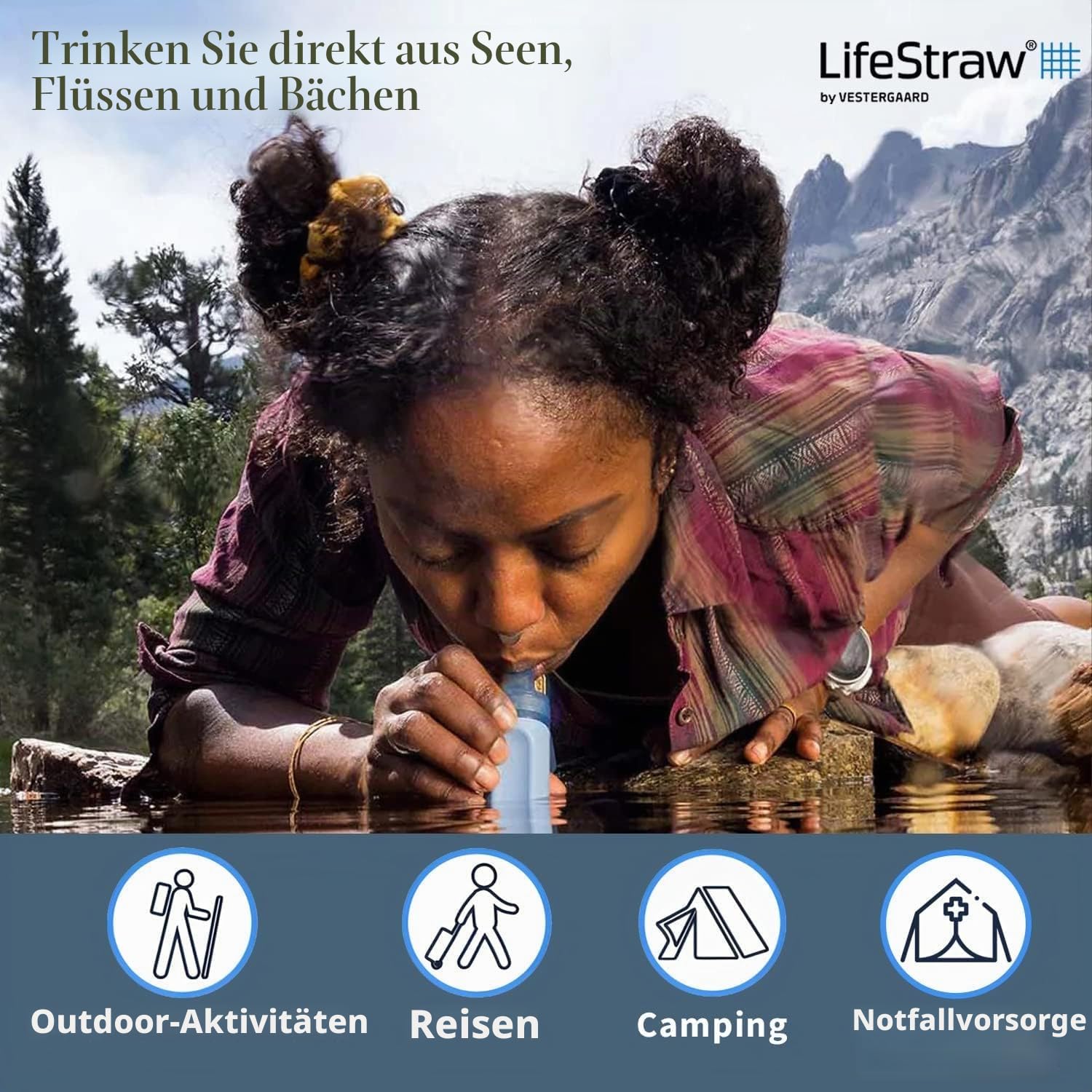 Wasserfilter-Strohhalm – LifeStraw – Peak Series