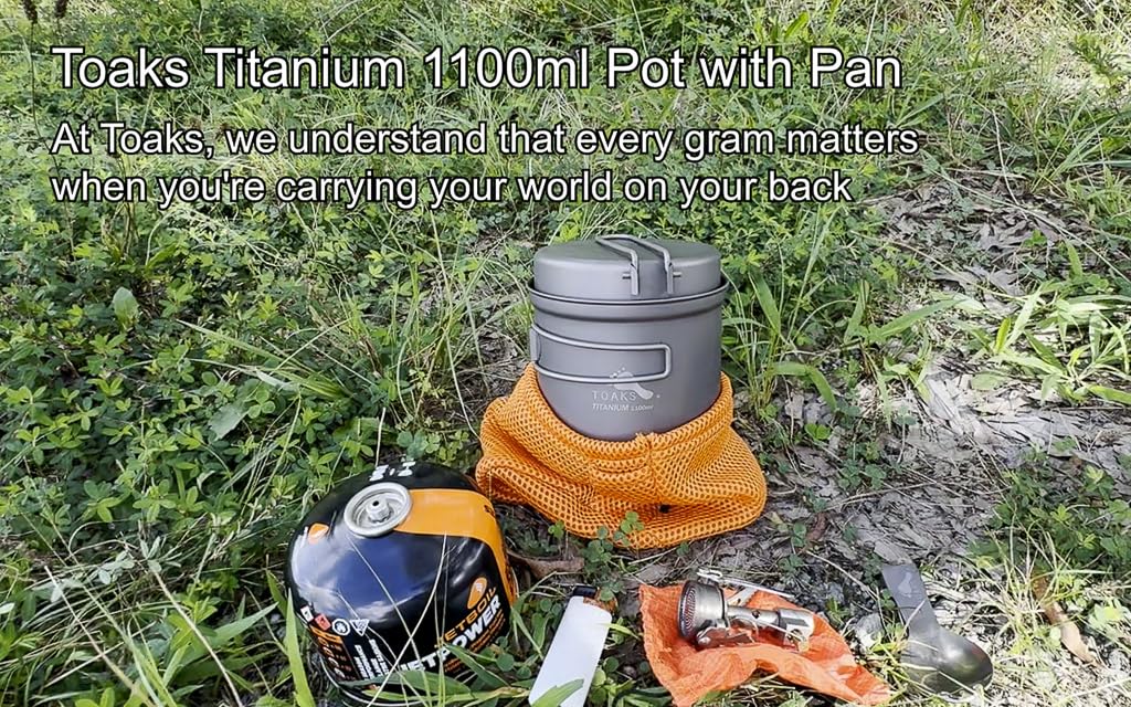 Kochgeschirr – TOAKS – Titanium Pot with Pan 1100 ml
