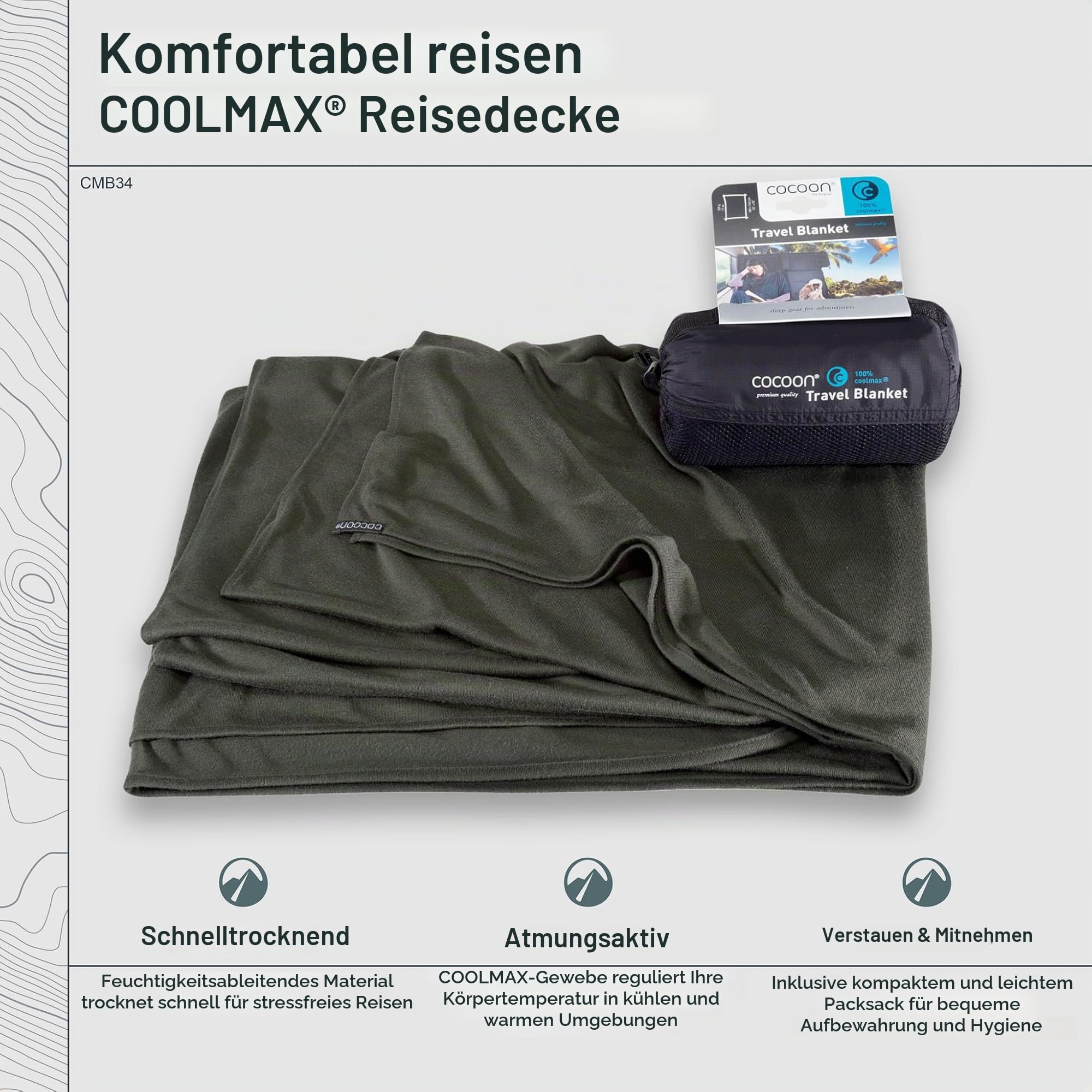 Reisedecke – Cocoon – Travel Blanket Coolmax – COCOON – Bild 5