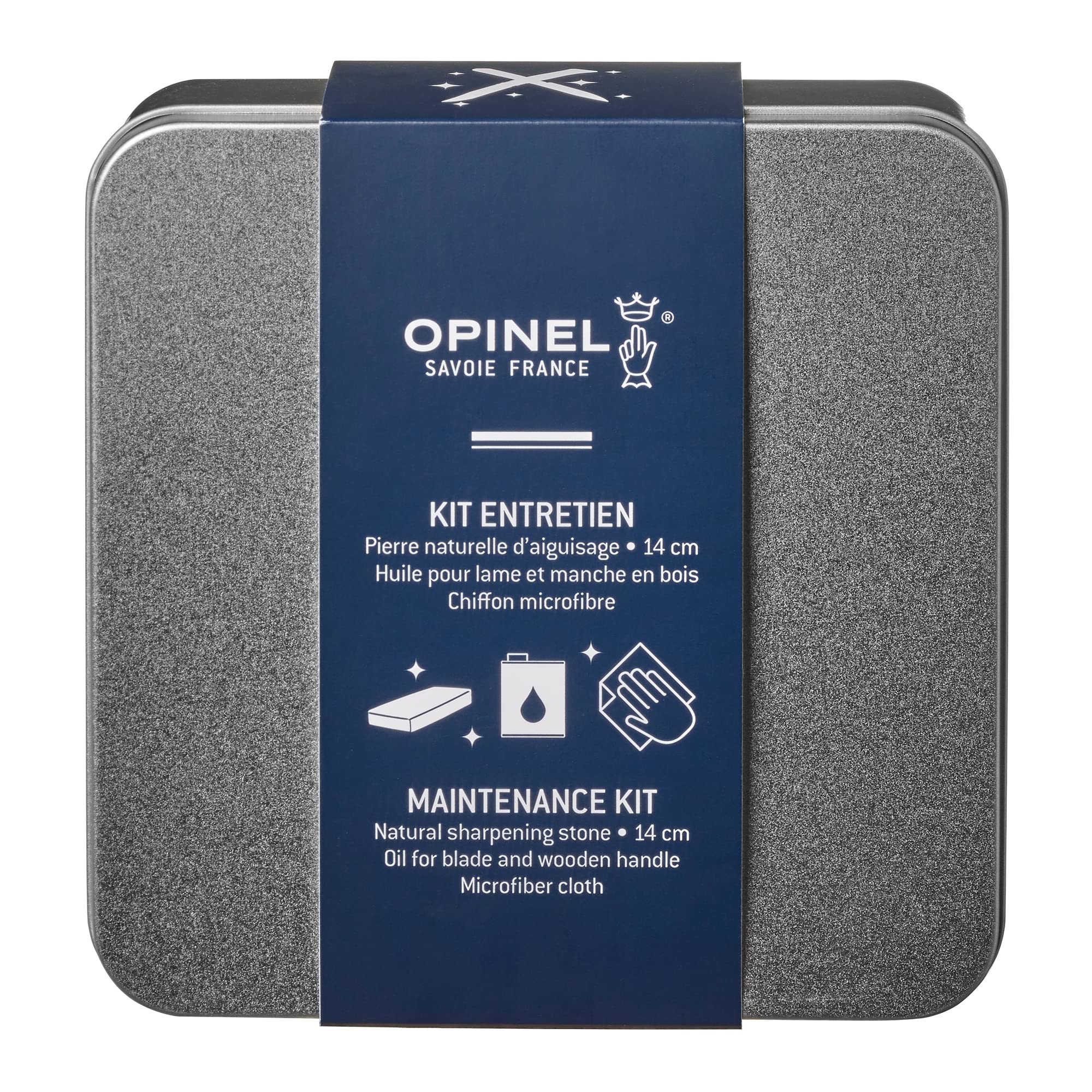 Messerpflegeset – Opinel – Pflegeset mit Schleifstein – OPINEL