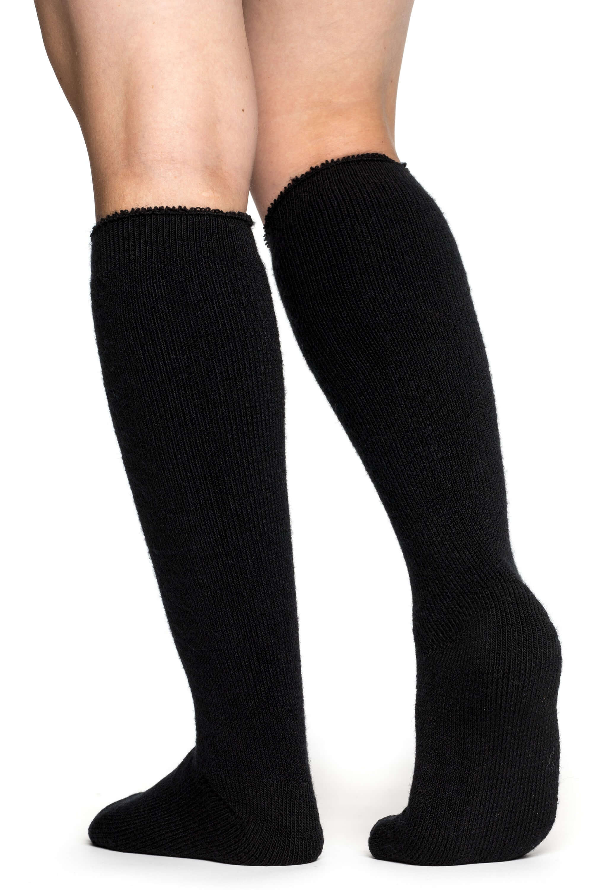 Die Woolpower Knee High 600, extrem warme Knie hohe Socken für kalte Wintertage, erhältlich im Outdoor Online Shop FluxPerfect