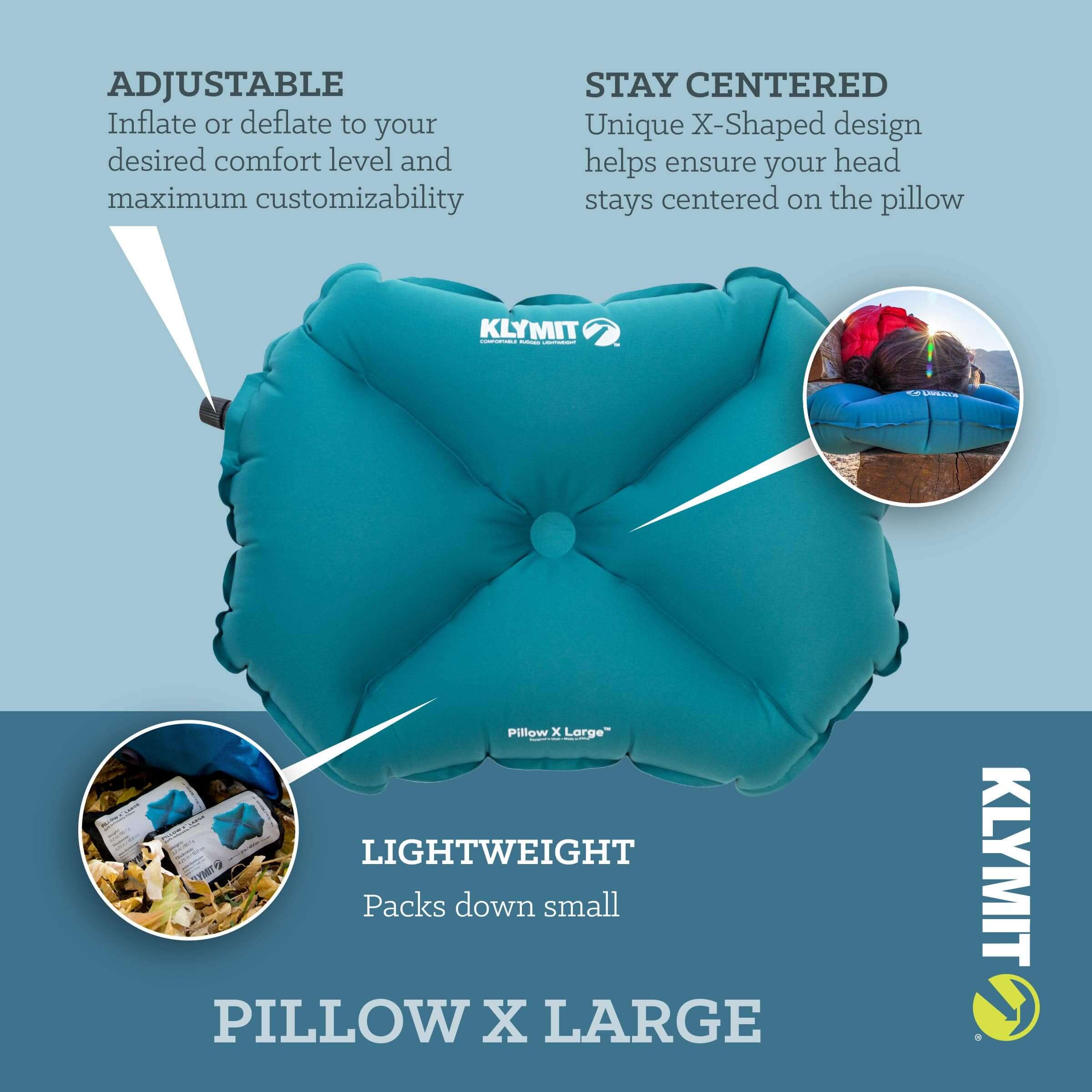 Klymit Klymit Pillow X Aufblasbares Camping- und Reisekissen